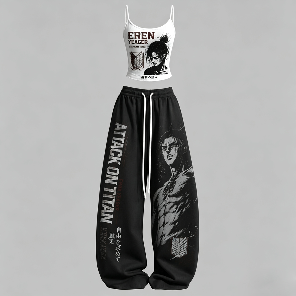 Attack on Titan Top & Elasticated Trousers Two-Piece Set