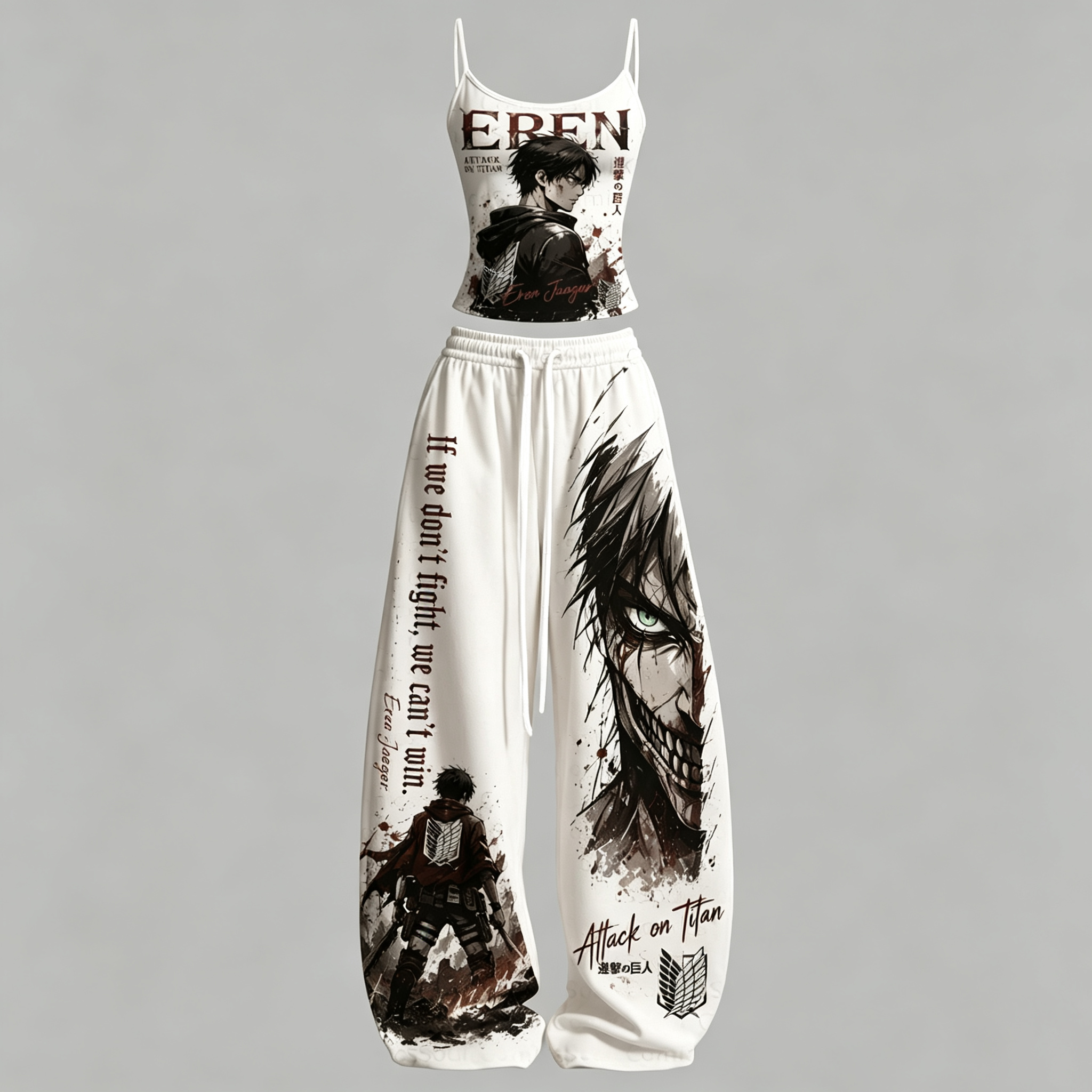 Attack on Titan Top & Elasticated Trousers Two-Piece Set