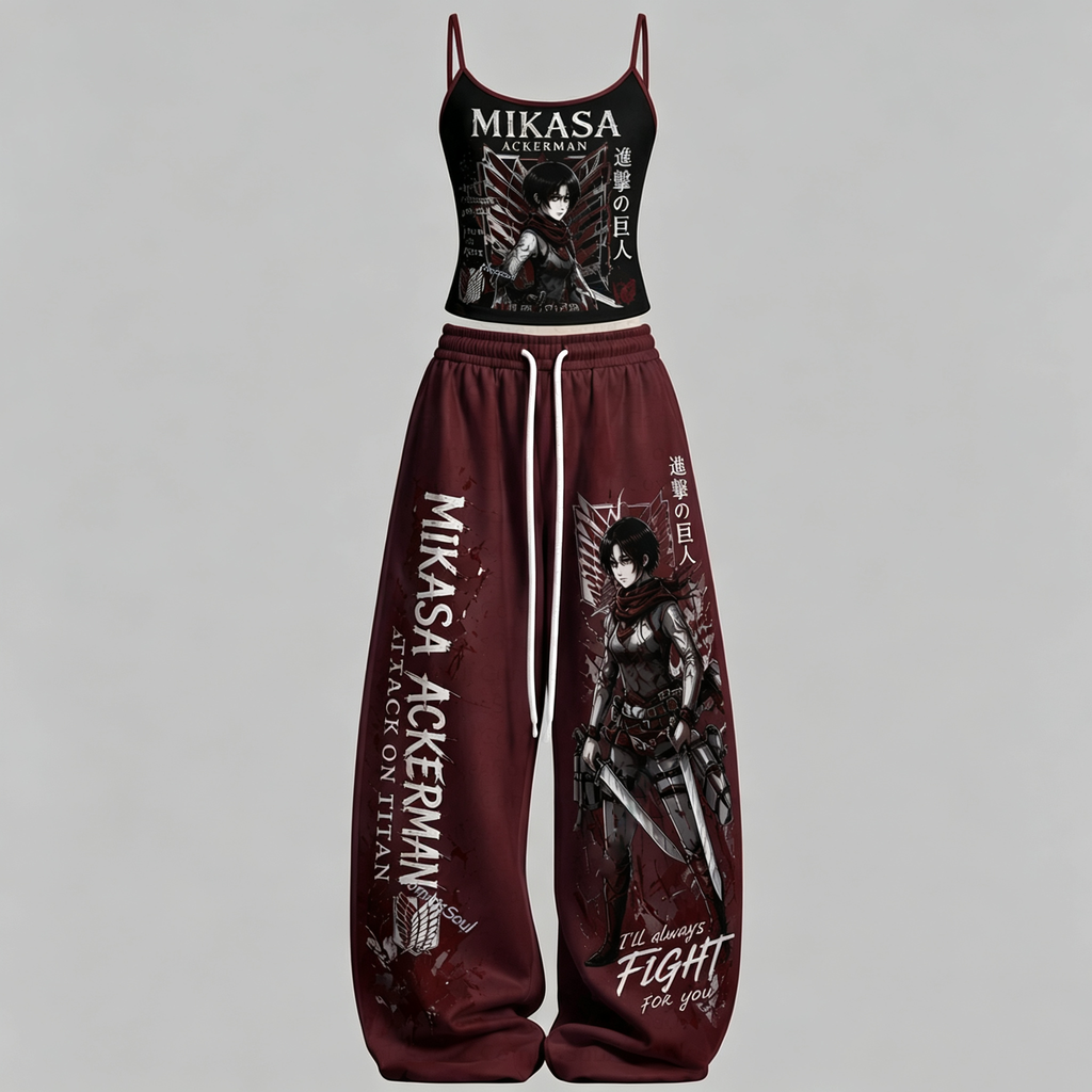 Attack on Titan Top & Elasticated Trousers Two-Piece Set