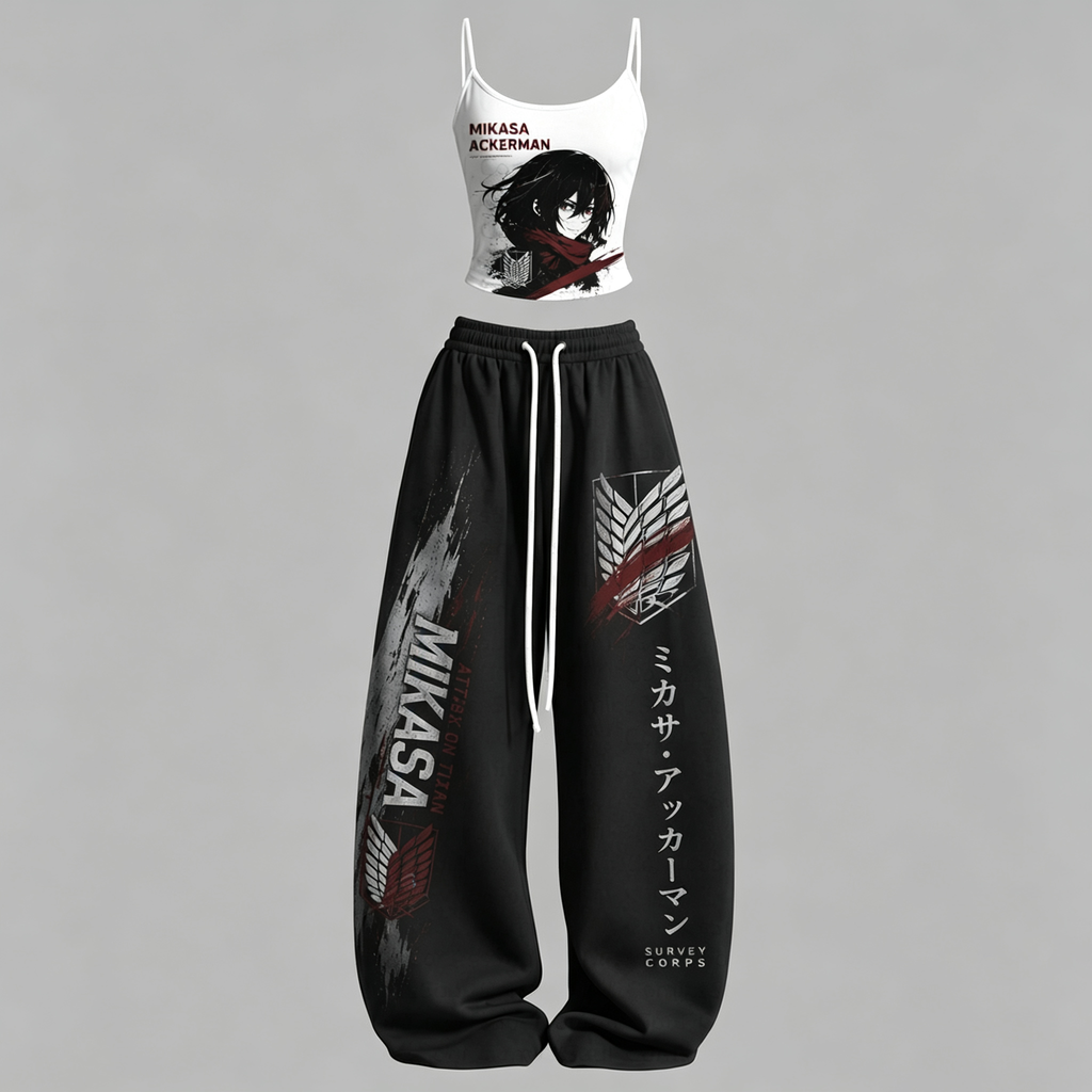 Attack on Titan Top & Elasticated Trousers Two-Piece Set