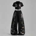 The Apothecary Diaries Drawstring Short Sleeve Top & Long Pants Two-Piece Set