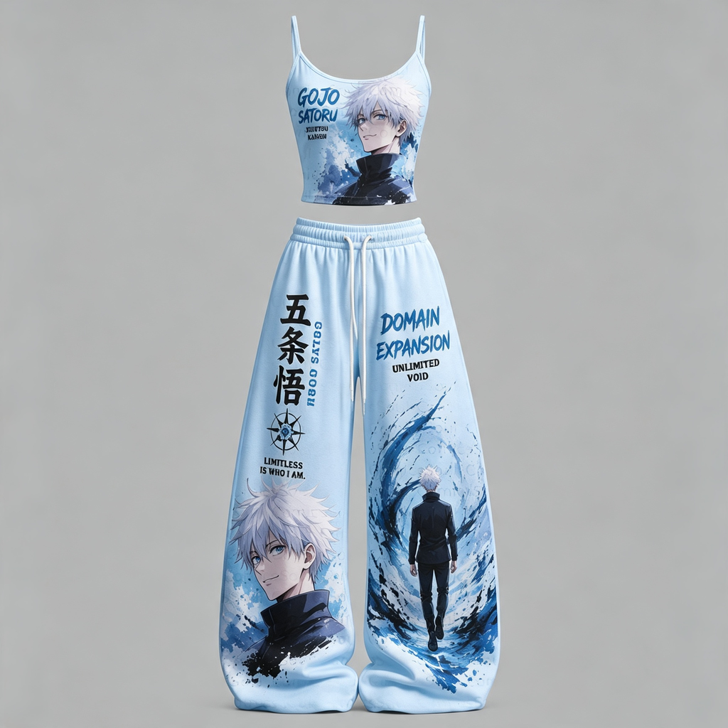 Jujutsu Kaisen Top & Elasticated Trousers Two-Piece Set