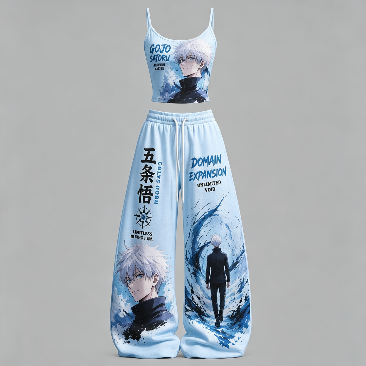 Jujutsu Kaisen Top & Elasticated Trousers Two-Piece Set