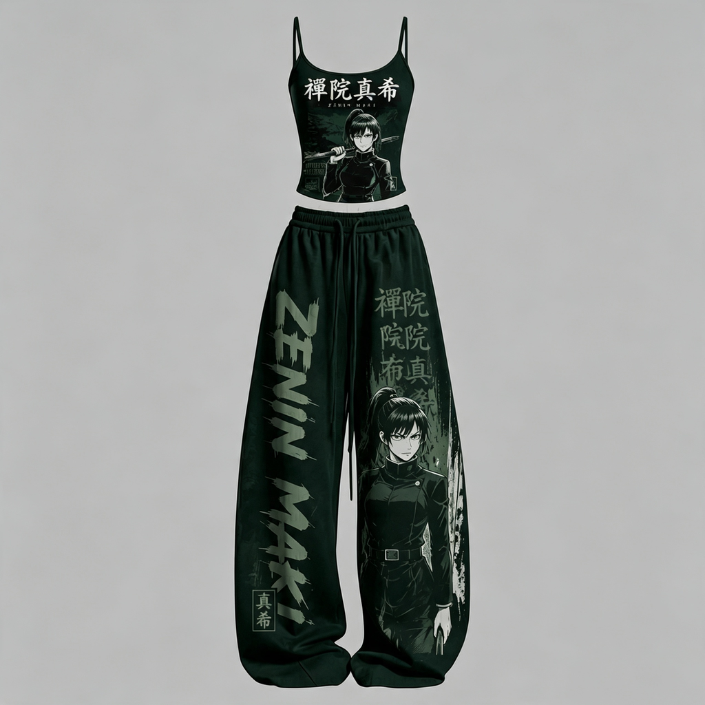 Jujutsu Kaisen Top & Elasticated Trousers Two-Piece Set