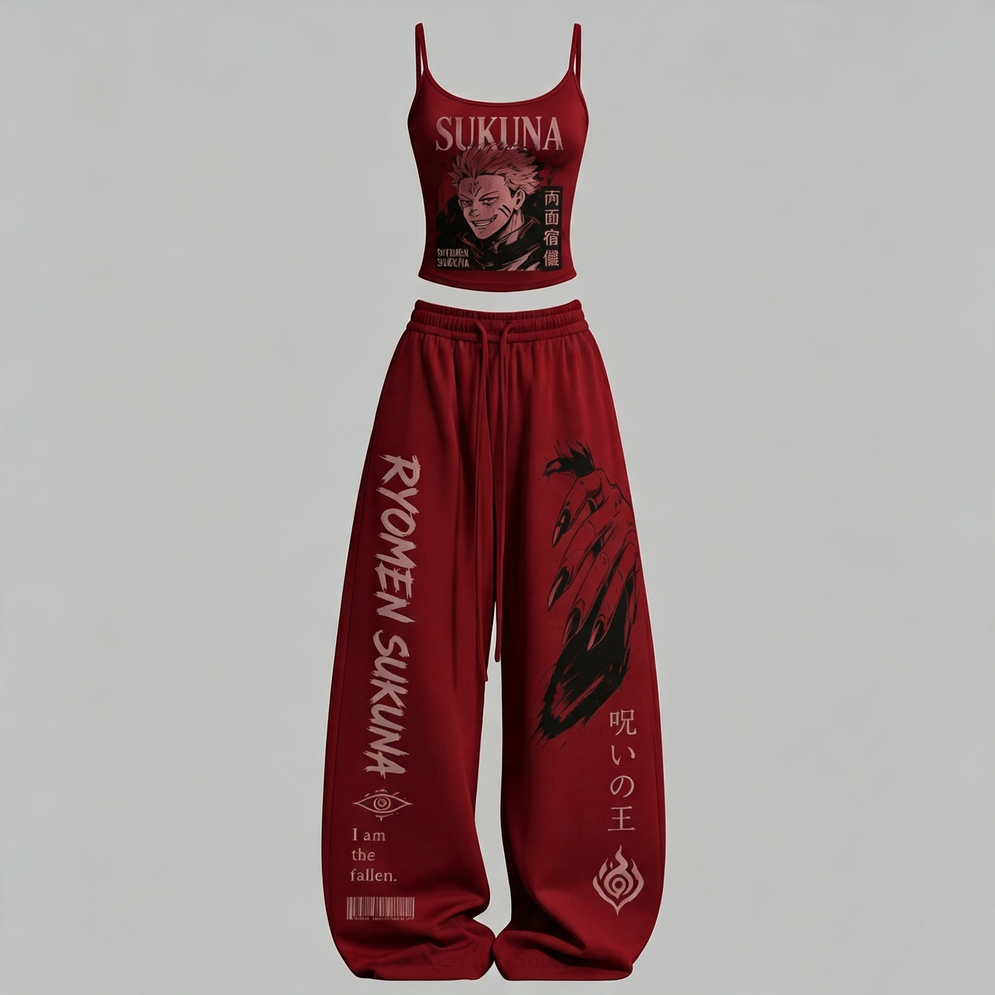 Jujutsu Kaisen Top & Elasticated Trousers Two-Piece Set