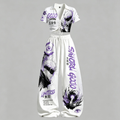 Jujutsu Kaisen Drawstring Short Sleeve Top & Long Pants Two-Piece Set