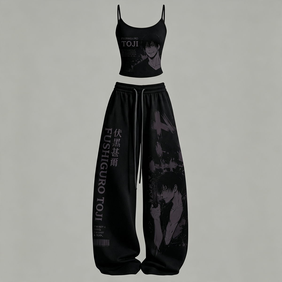 Jujutsu Kaisen Top & Elasticated Trousers Two-Piece Set