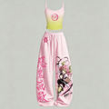 Demon Slayer Top & Elasticated Trousers Two-Piece Set