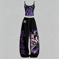 Demon Slayer Top & Elasticated Trousers Two-Piece Set