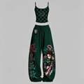 Demon Slayer Top & Elasticated Trousers Two-Piece Set
