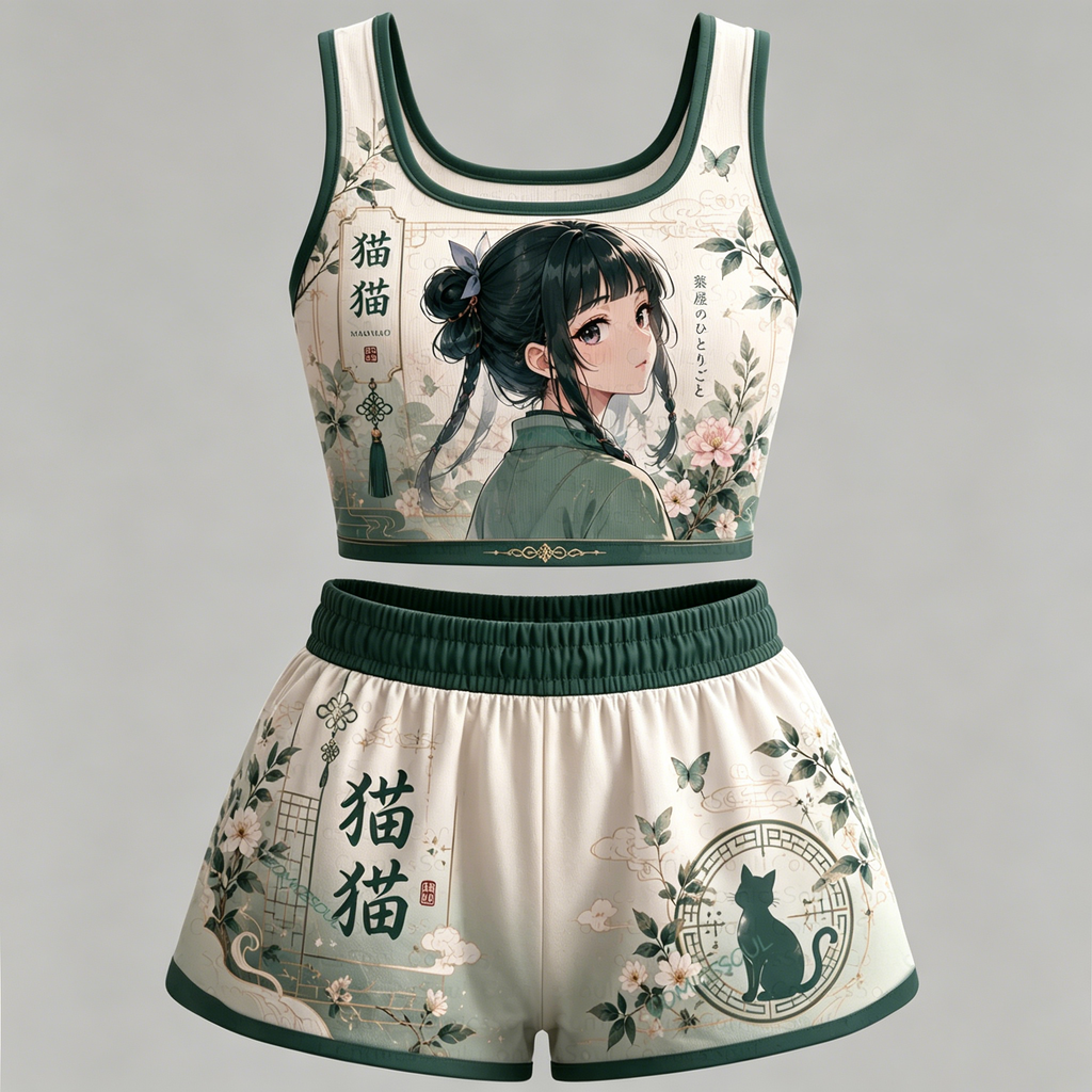 Animescollection The Apothecary Diaries Vest and shorts Two-Piece Set