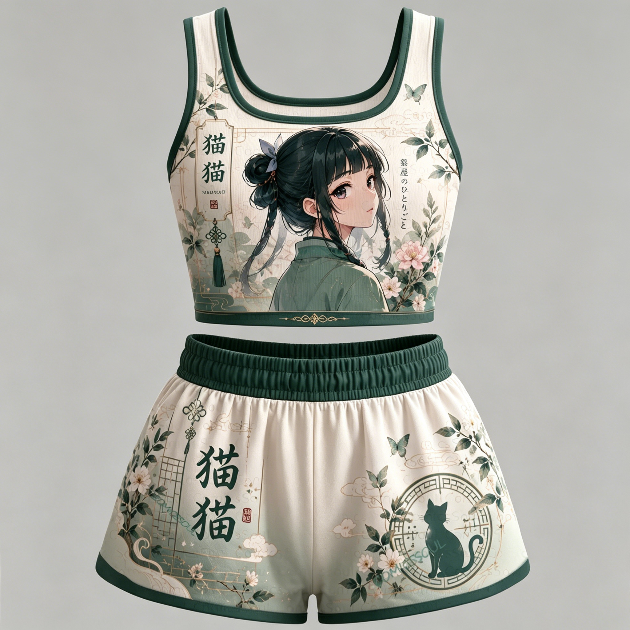 Animescollection The Apothecary Diaries Vest and shorts Two-Piece Set