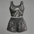 Animescollection Inuyasha Vest and shorts Two-Piece Set