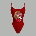 San Francisco 49ers X Pokémon Bodysuit  & Stretch Black Denim Shorts Two-Piece Set