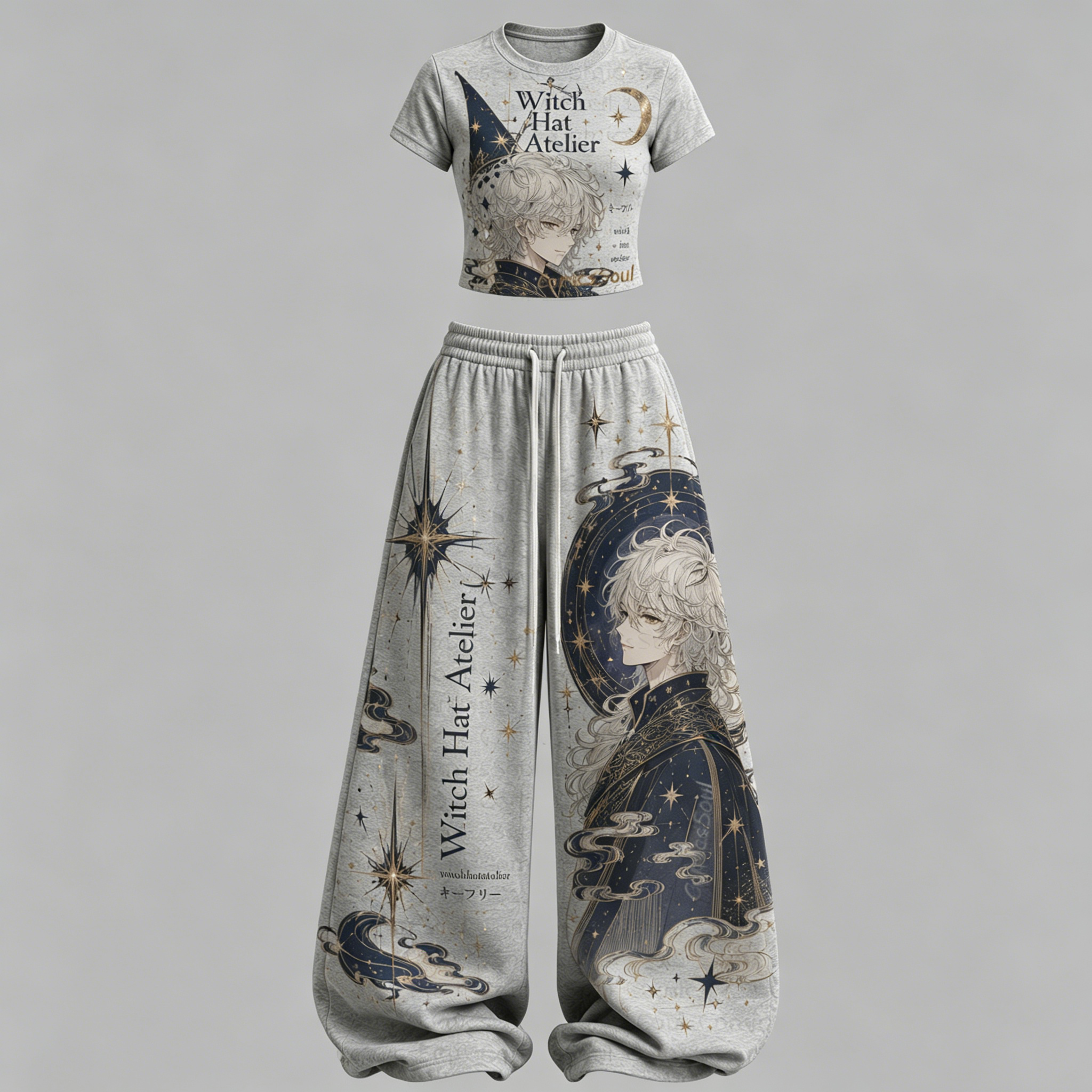 Witch Hat Atelier T-Shirt & Elasticated Trousers Two-Piece Set