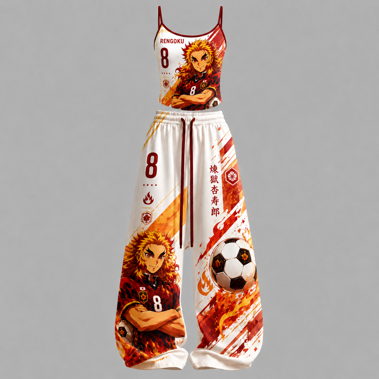 Demon Slayer Soccer Top & Elasticated Trousers Two-Piece Set