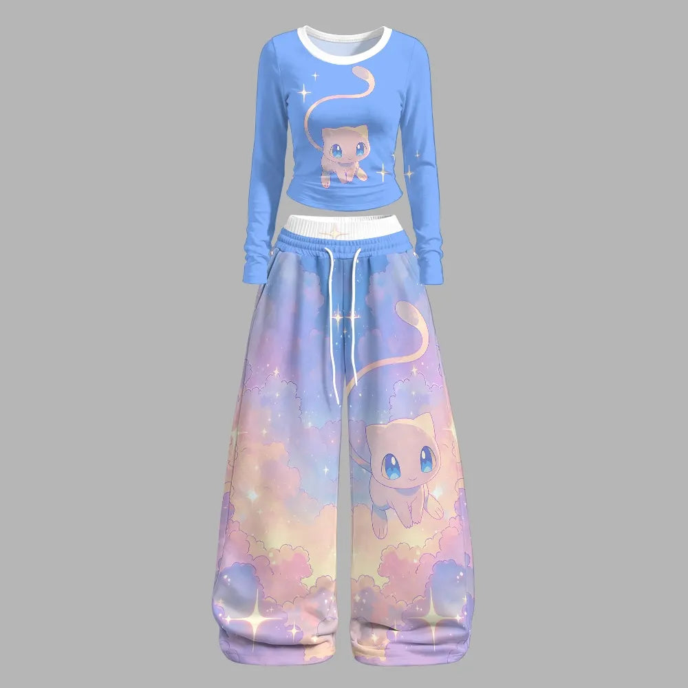 Pokémon  Long-sleeved double-layer stretch pants set