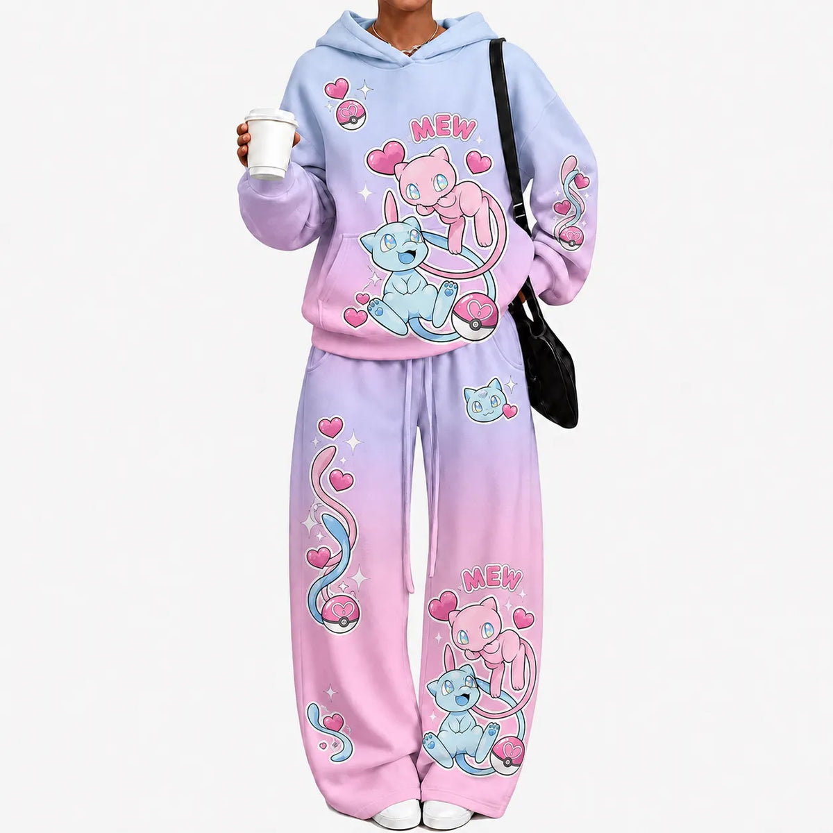 Pokémon Mew-Vintage Plush Hoodie set