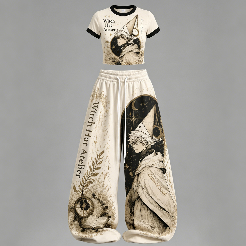 Witch Hat Atelier T-Shirt & Elasticated Trousers Two-Piece Set