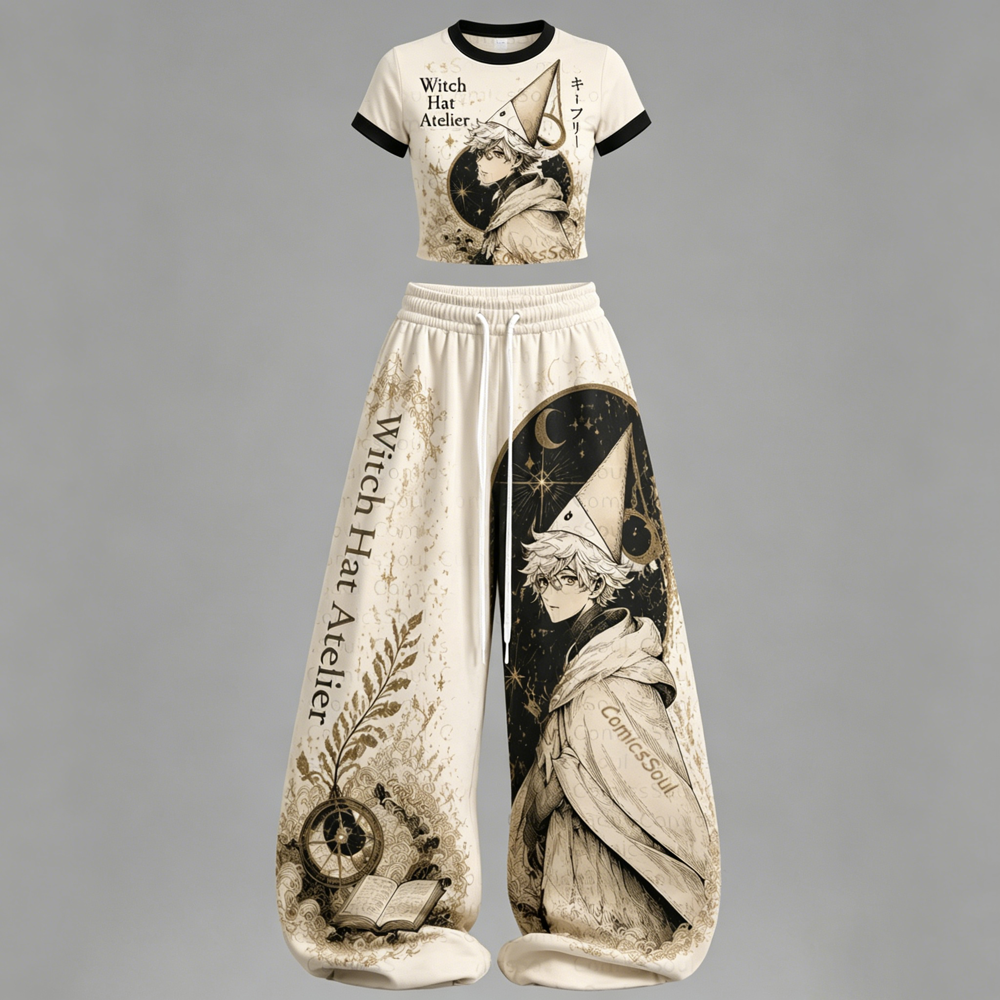 Witch Hat Atelier T-Shirt & Elasticated Trousers Two-Piece Set