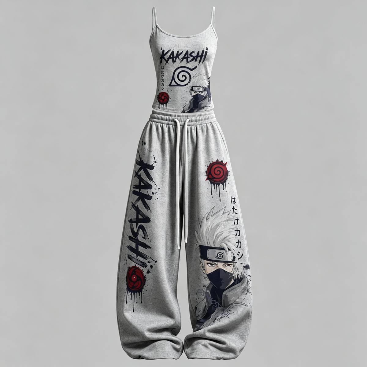 Naruto Top & Elasticated Trousers Two-Piece Set