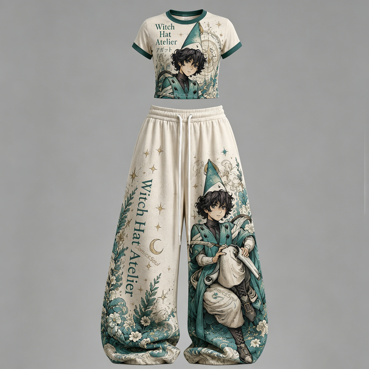 Witch Hat Atelier T-Shirt & Elasticated Trousers Two-Piece Set