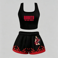Animescollection Naruto Vest and shorts Two-Piece Set