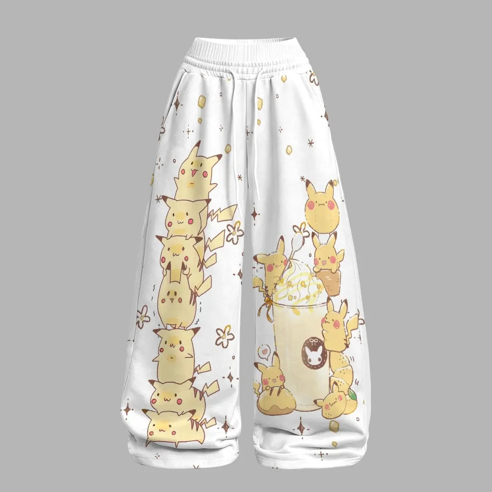 Pokémon Long-sleeved double-layer stretch pants set