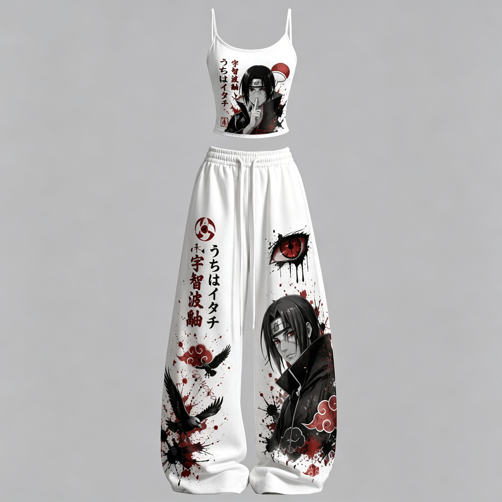 Naruto Top & Elasticated Trousers Two-Piece Set