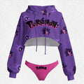 Pokémon Women's Cropped Hoodie & Thong Sets