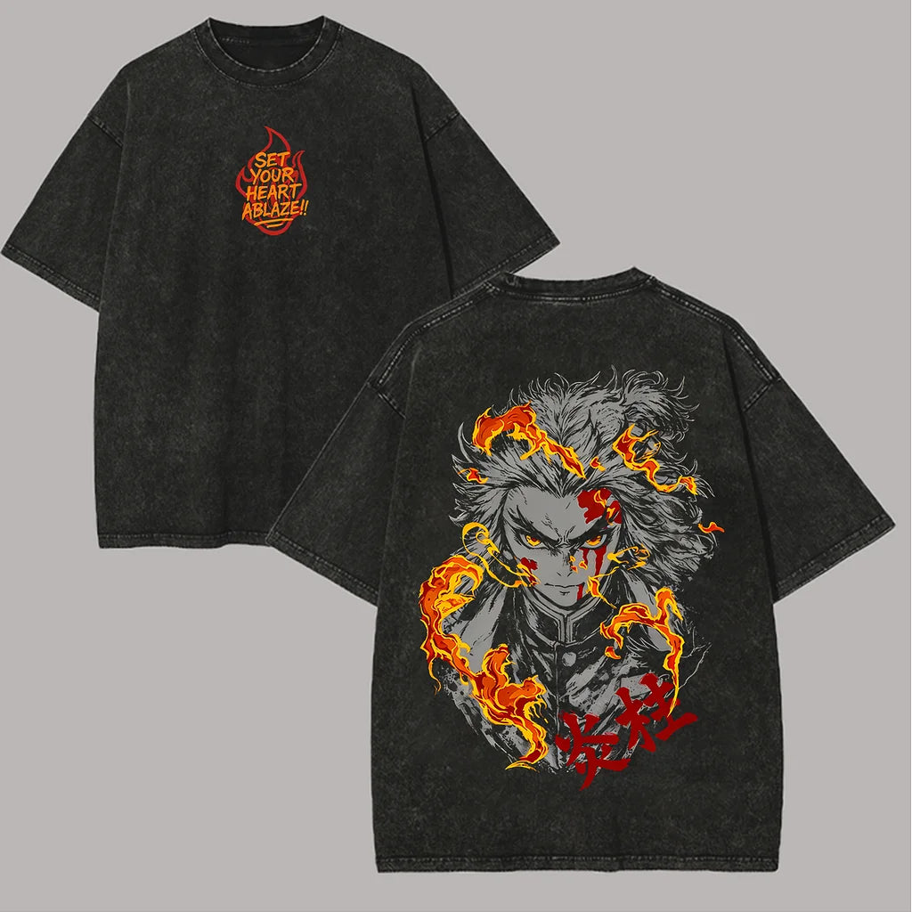 Vintage Oversized T-Shirt Demon Slayer