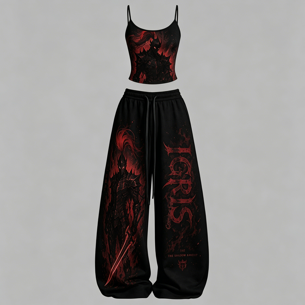 Solo Leveling T-Shirt & Elasticated Trousers Two-Piece Set