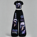 Jujutsu Kaisen Top & Elasticated Trousers Two-Piece Set