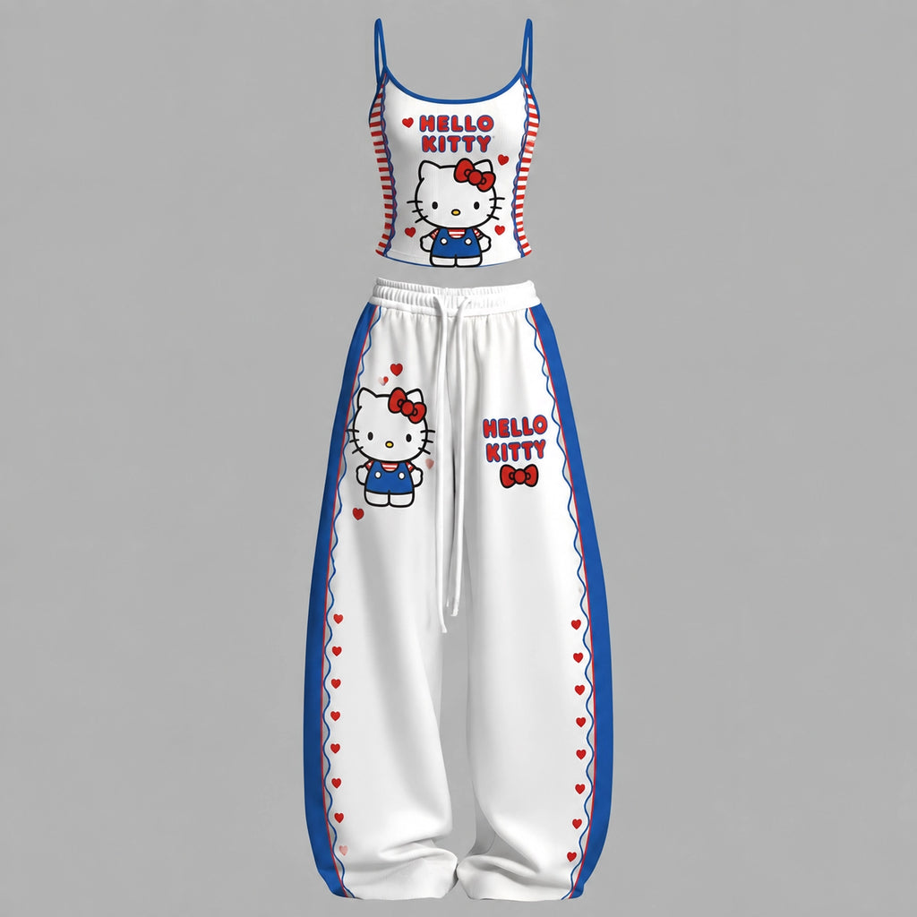 Hello Kitty Top & Elasticated Trousers Two-Piece Set