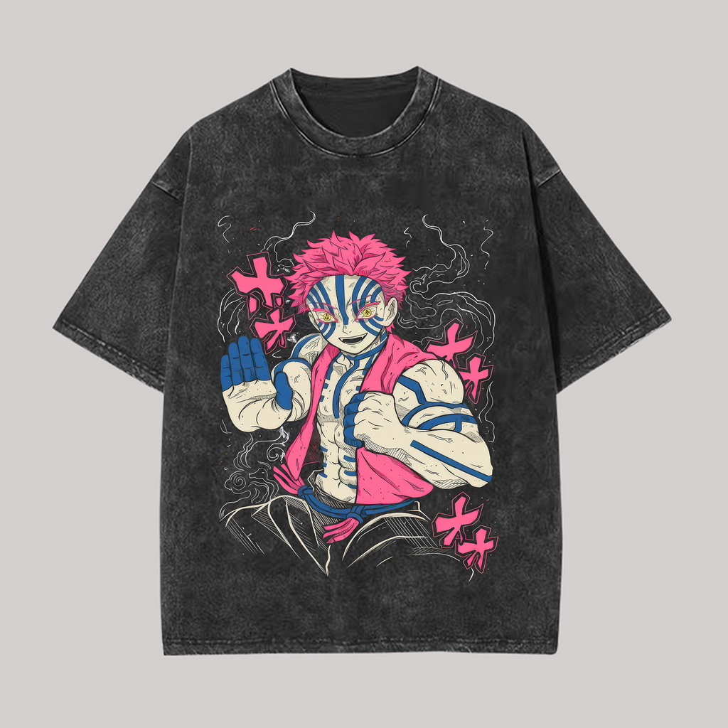 Unisex Vintage Washed T-shirt Demon Slayer