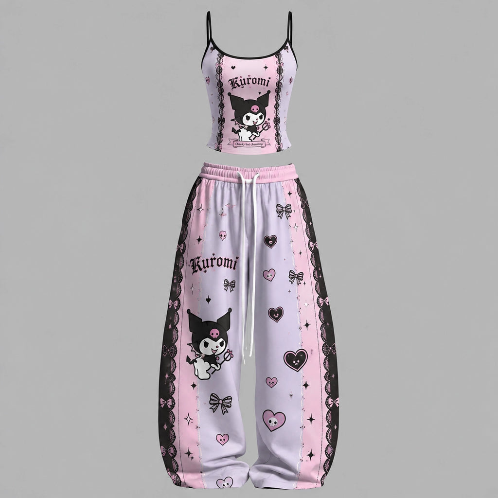 Hello Kitty Top & Elasticated Trousers Two-Piece Set