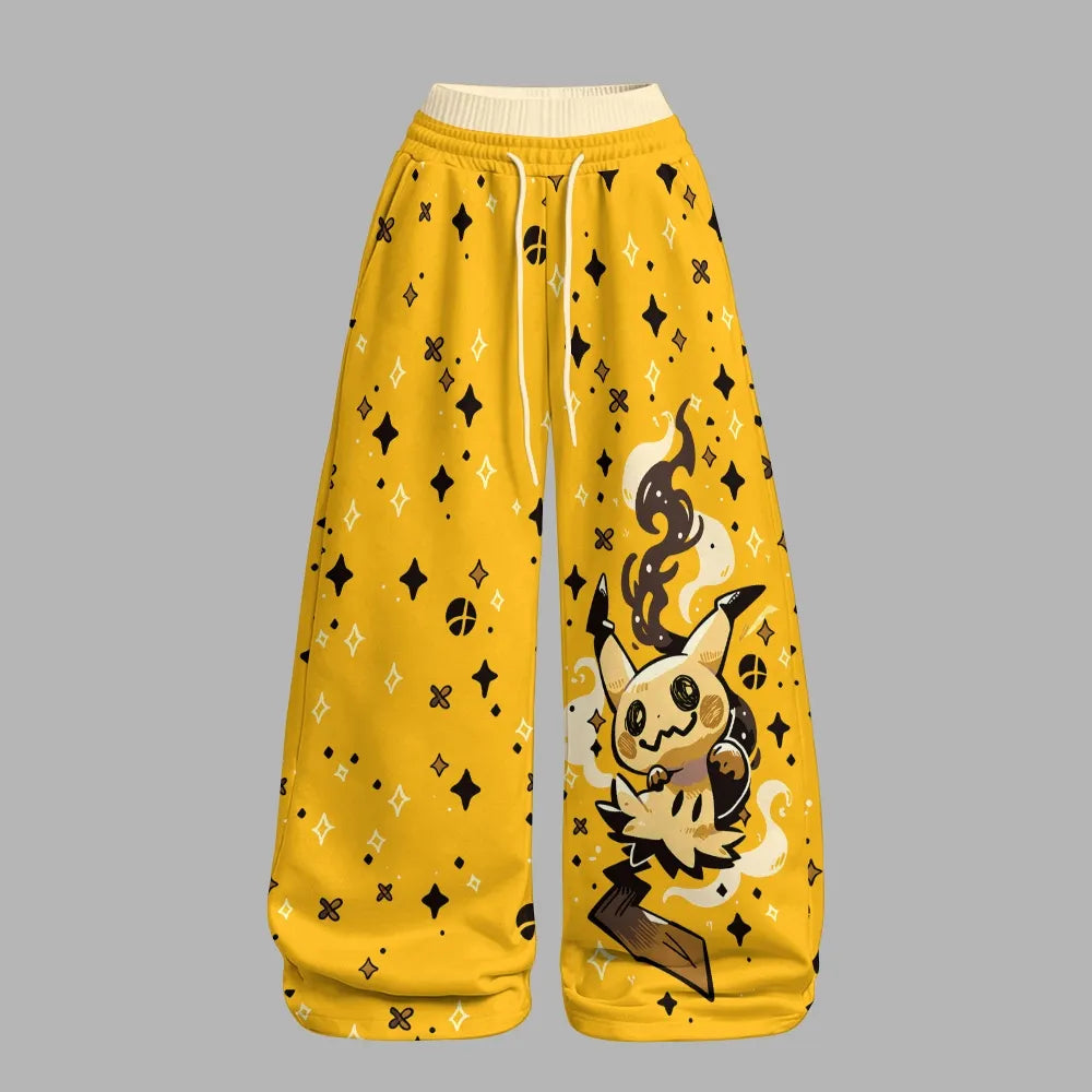 Pokémon Long-sleeved double-layer stretch pants set