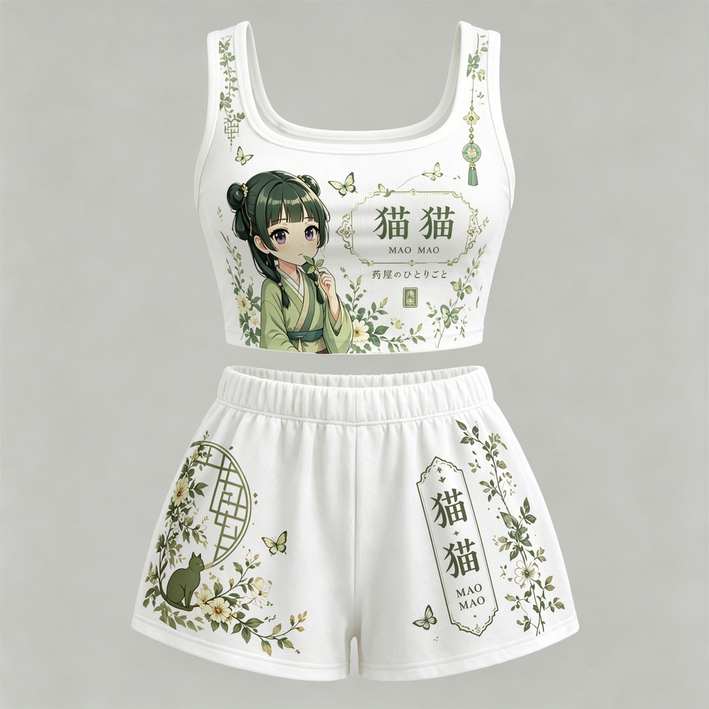 Animescollection The Apothecary Diaries Vest and shorts Two-Piece Set