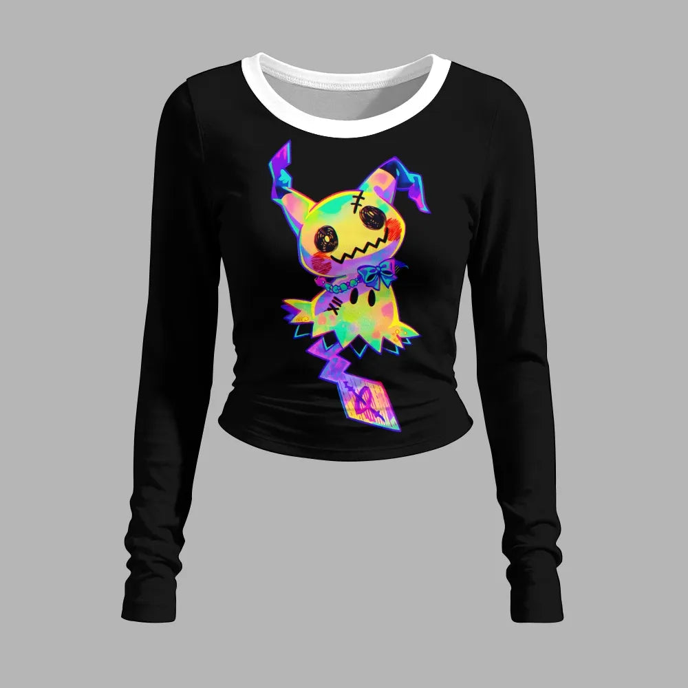 Pokémon Long-sleeved double-layer stretch pants set