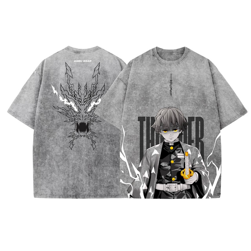 Vintage Oversized T-Shirt Demon Slayer