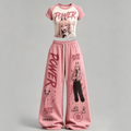 Chainsaw Man Top & Elasticated Trousers Two-Piece Set