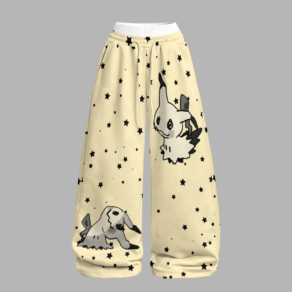 Pokémon Long-sleeved double-layer stretch pants set