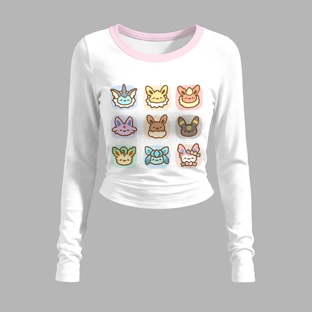 Pokémon Long-sleeved double-layer stretch pants set