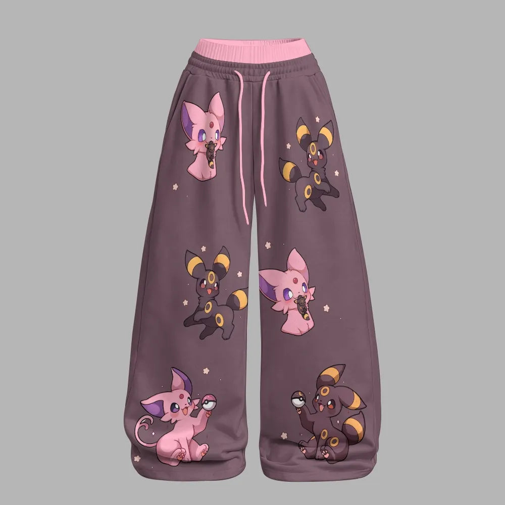 Pokémon Long-sleeved double-layer stretch pants set