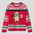 Personalized Enigmatic Sheep Humor Ugly Sweater Office Holiday Party Gift for Accountants
