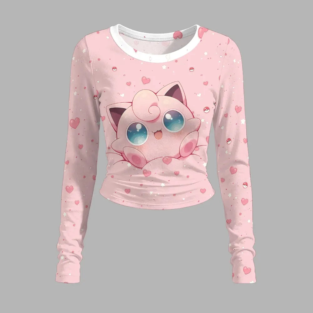 Pokémon Long-sleeved double-layer stretch pants set
