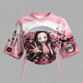 Demon Slayer Mesh Short-Sleeve Bandeau Set