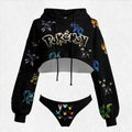 Pokémon Women's Cropped Hoodie & Thong Sets