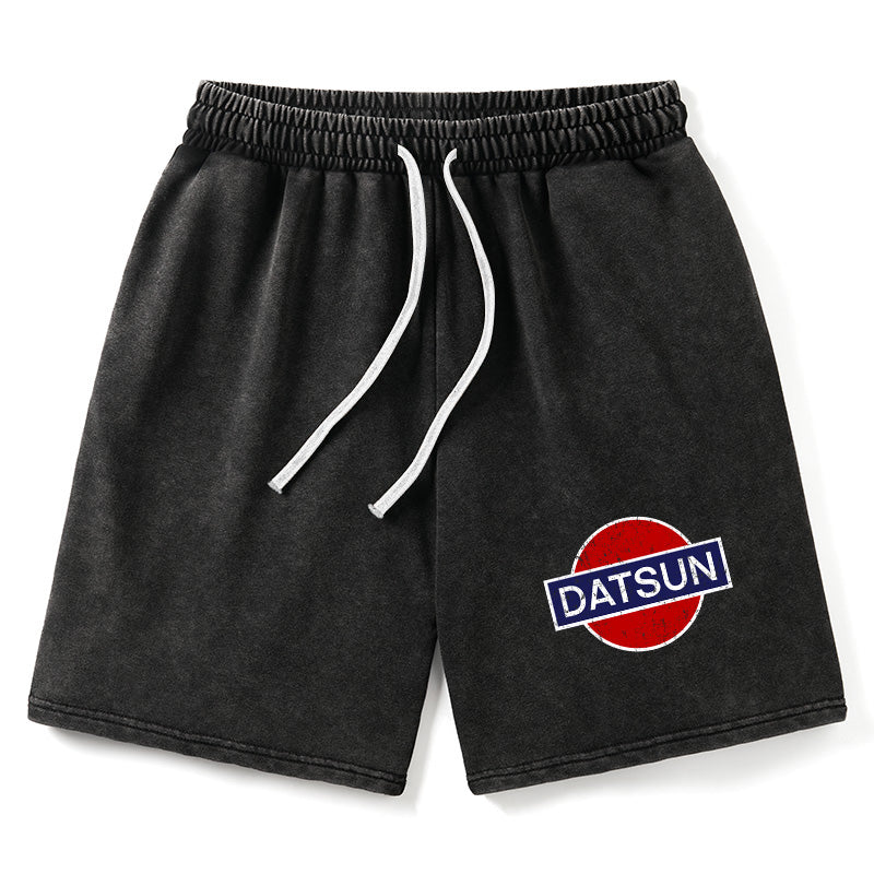 Animescollection Datsun Vintage Car Washed Shorts