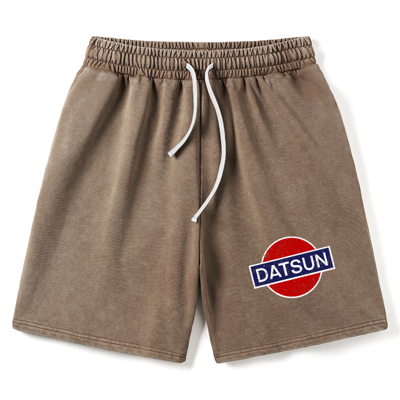 Animescollection Datsun Vintage Car Washed Shorts